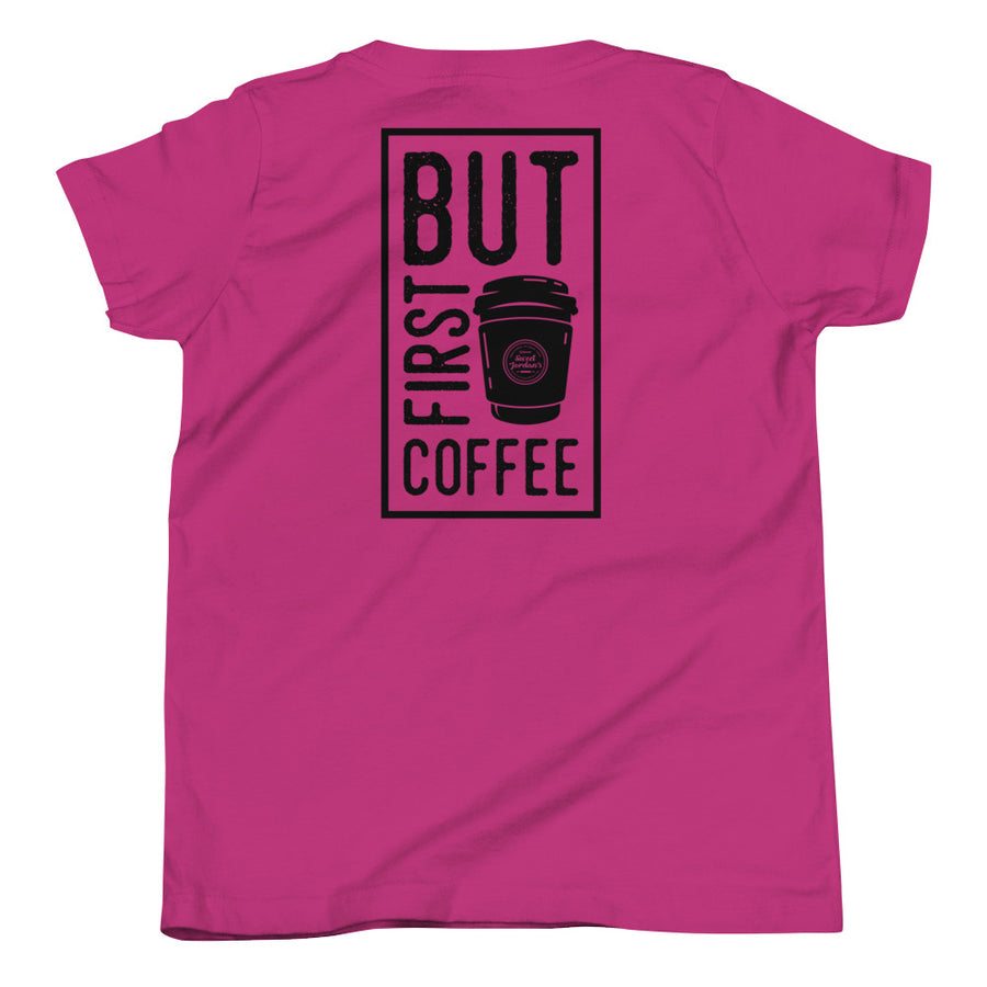 But First Coffee Youth Short Sleeve T-Shirt
